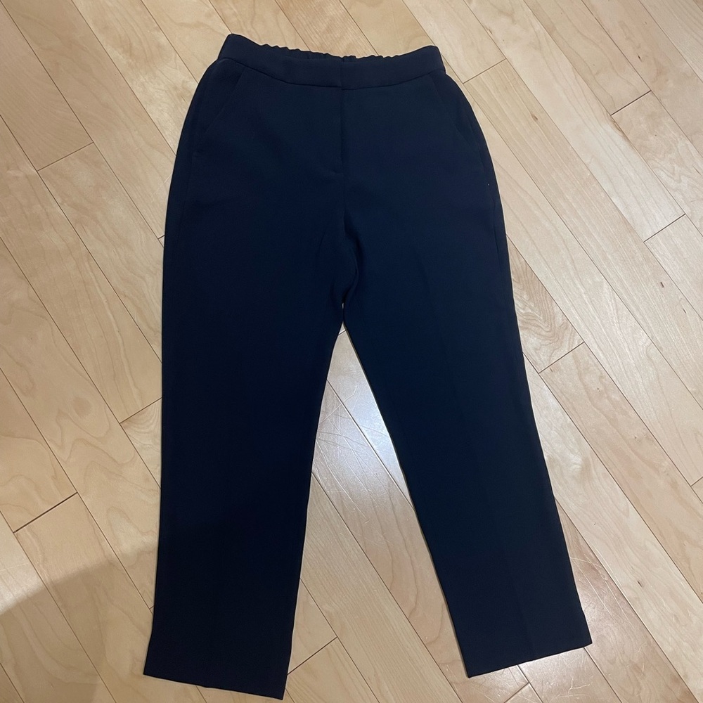 J. Crew - Navy Cropped Tailored Pants (size: 4)